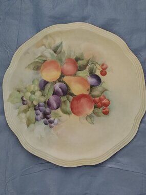 Gorgeous Vintage Planken hammer Floss Bavaria Large Platter Plate